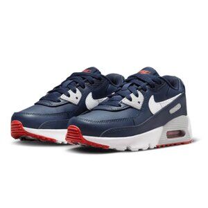 Nike Air Blue Air Max 90 LTR White Midnight Navy Sneakers